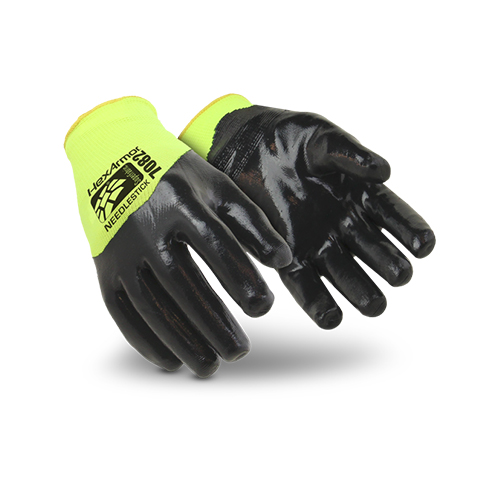 Needle resistant gloves