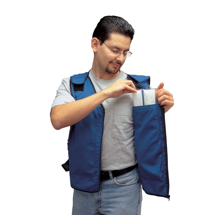 Cooling vest for cooling inserts, standard